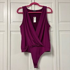 NWT Express Sleeveless Wrap Bodysuit - Size L